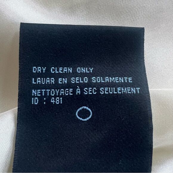 KASPER Rare Wool Blend Boucle Ivory Single Breasted Trench Overcoat Jacket SZ 14 - Picture 13 of 16